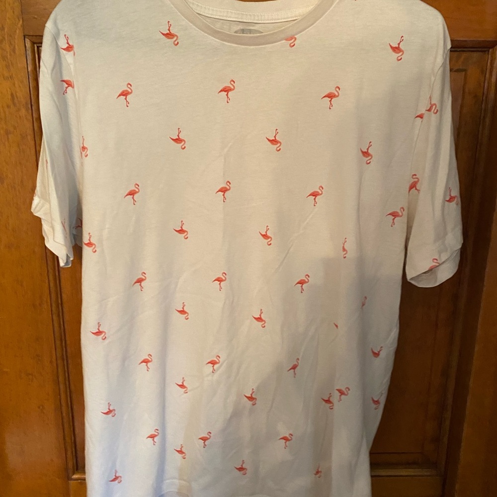 EUC Mens Old Navy Flamingo Shirt Sz Lrg